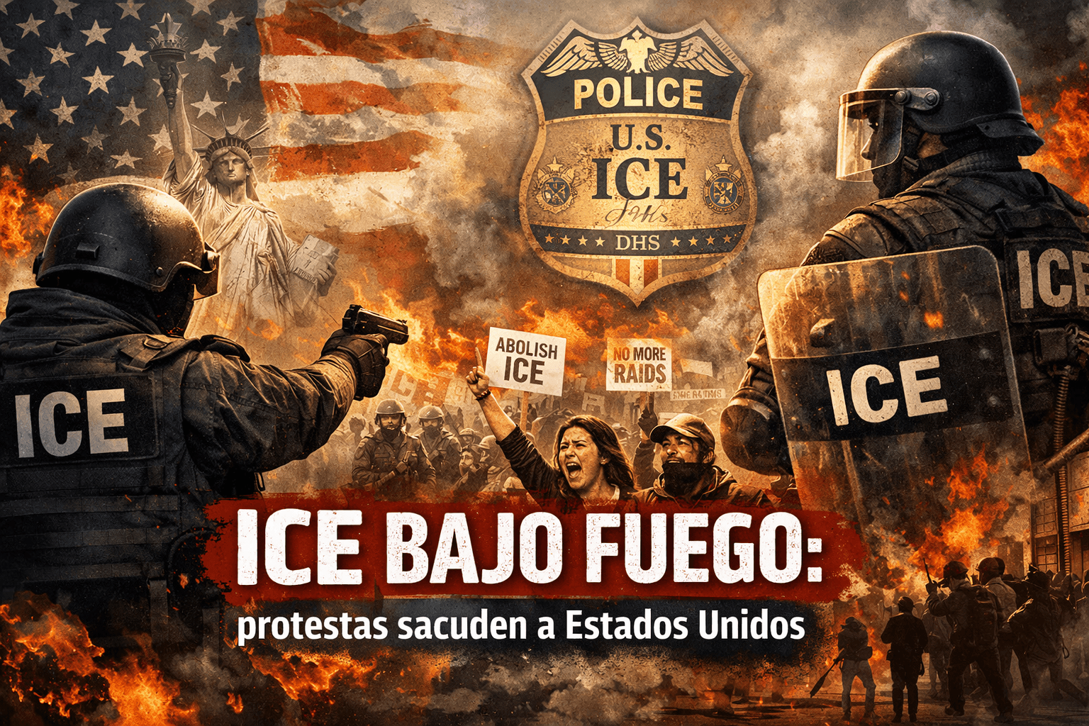 ICE bajo fuego: protestas sacuden a Estados Unidos