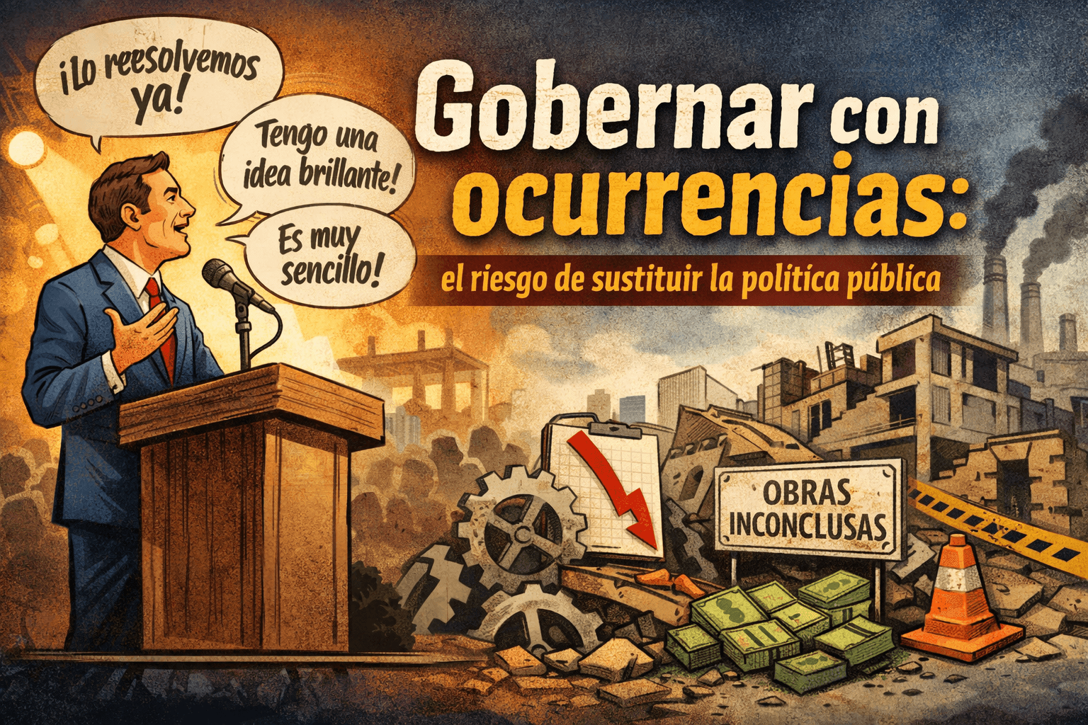 Gobernar con ocurrencias: el riesgo de sustituir la política pública